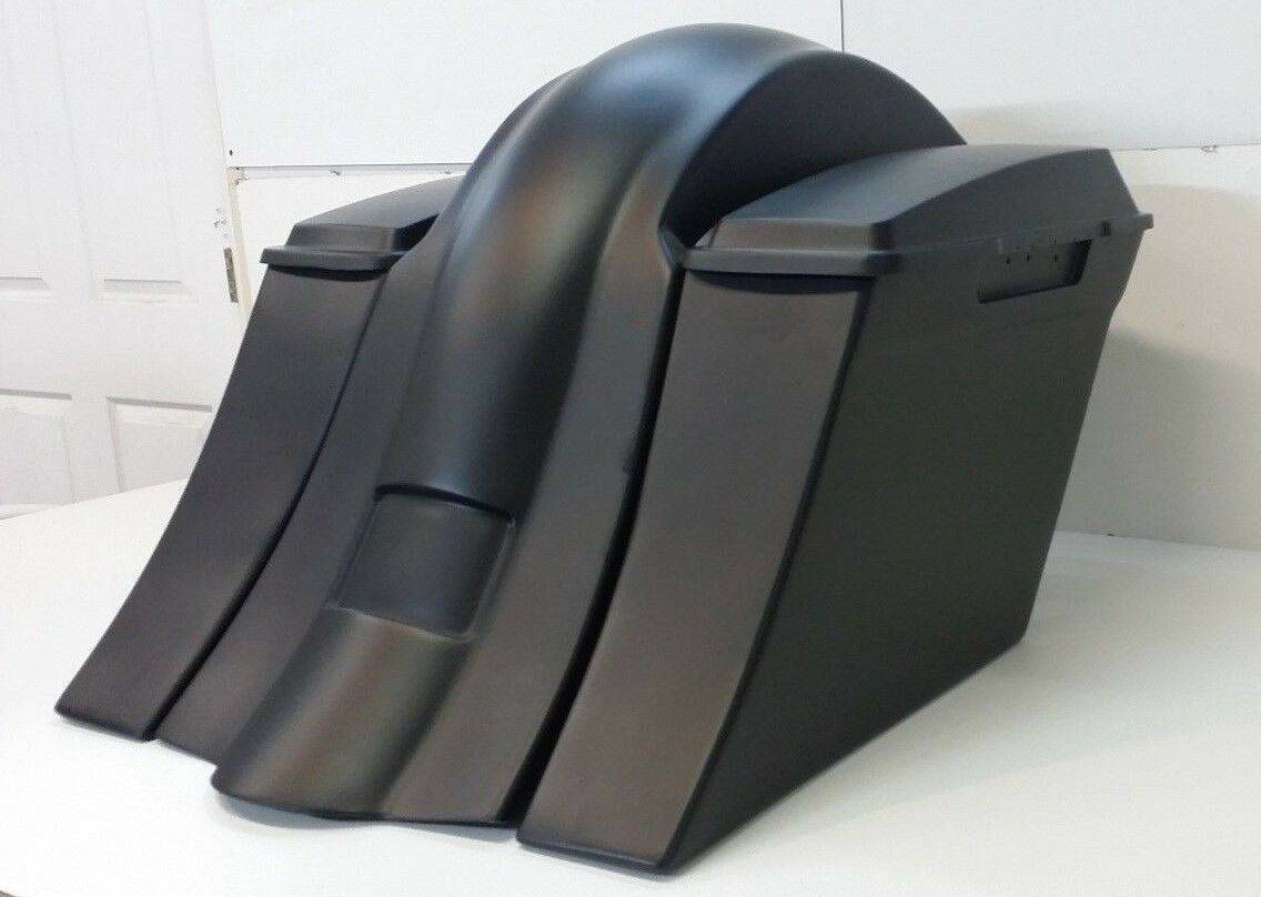 Harley Davidson Softail Drop Back Stretched Extended Saddlebags / fender Deluxe Heritage - Bike Life Nation