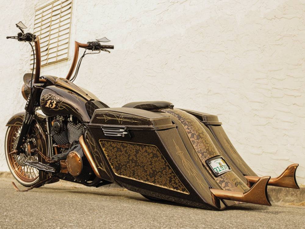 Harley Davidson Angle Saddlebags 6" Down 9" Back Touring Motorcycles - Bike Life Nation