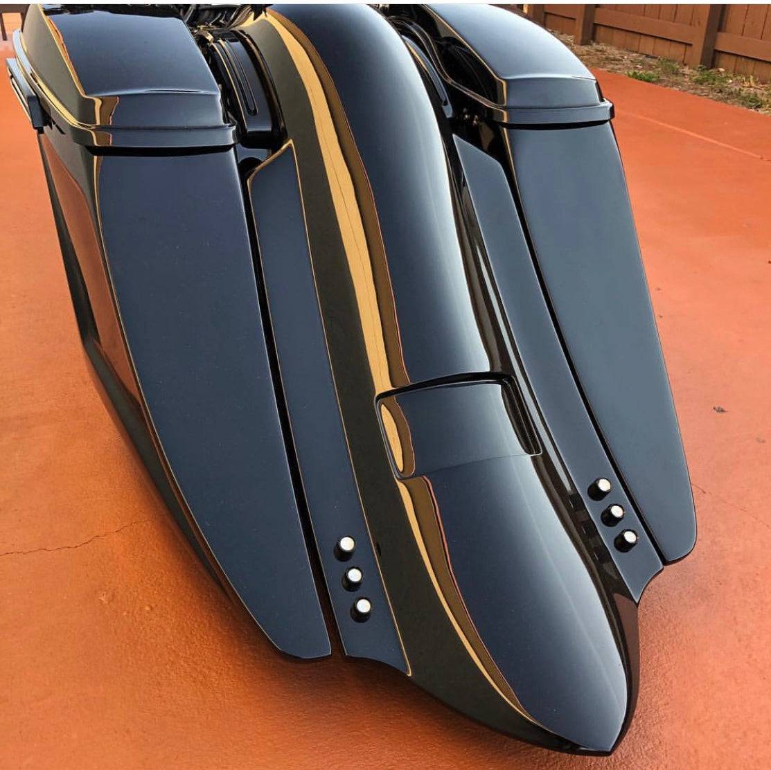 Harley Davidson Flh Touring 6" Down 18" Back  Stretched Saddlebags - Bike Life Nation