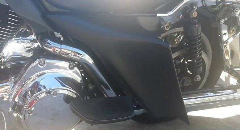 6" Stretched Extended Harley Davidson Side Covers For Dual Exhaust Flh - Bike Life Nation