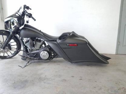 Harley Davidson 7" Stretched Side Covers Flh Touring Motorcycle - Bike Life Nation