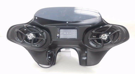 Harley Davidson Double Din Fairing Roadking Bagger 6x9 Road King Stereo Setup - Bike Life Nation