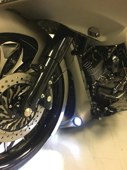 Harley Davidson Raked Stretched Chin Spoiler for Fog Lights - Bike Life Nation