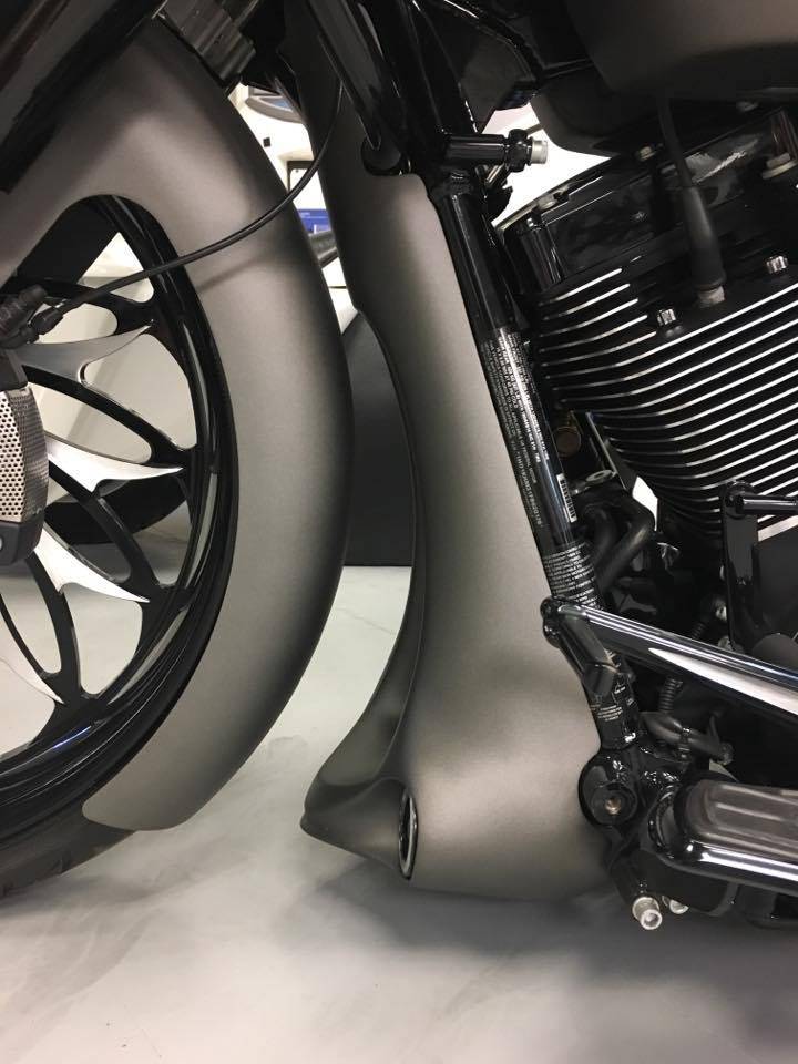 Harley Davidson Raked Stretched Chin Spoiler for Fog Lights - Bike Life Nation