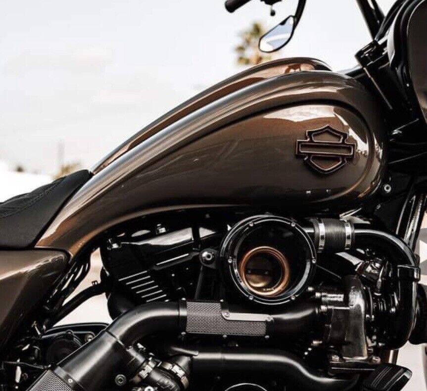 2008-2023 6 Gallon Scallop Tank Cover Harley Davidson Extended Stretched - Bike Life Nation