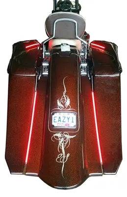 Harley Davidson Motorcycle Saddlebags Angled  6" Down 9" Back Flh Touring - Bike Life Nation
