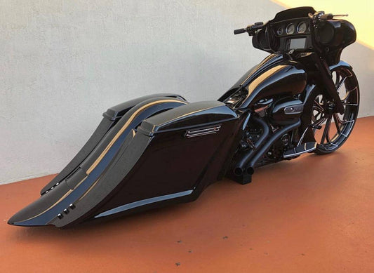 Harley Davidson Flh Touring 6" Down 18" Back  Stretched Saddlebags - Bike Life Nation