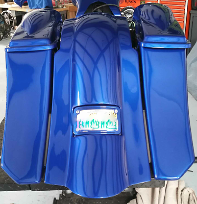 Harley Davidson Flh Fiberglass 6.5" inch  Speaker Lids 97-13 Touring Bagger