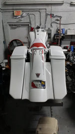 Harley Davidson Motorcycle Saddlebags Angled  6" Down & 9" Back Saddle Back & Rear Fender
