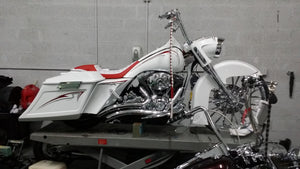 Harley Davidson Motorcycle Saddlebags Angled  6" Down & 9" Back Saddle Back & Rear Fender
