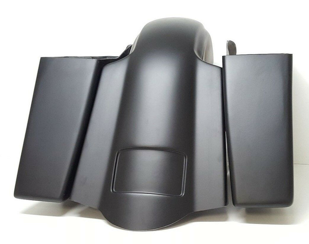 Copy of 09-13 4" Stretched saddlebags Replacement Fender No Lids/Exhaust Harley Davidson