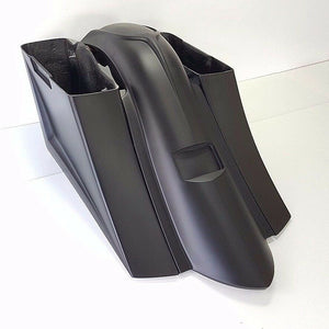 Harley Davidson Flh Touring 6" Down 14" Back Stretched Scalloped Saddle Bags