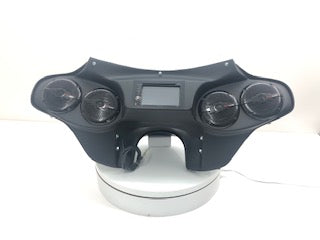 Batwing Motorcycle Fairing 5 1/4" Double Din Stereo Setup