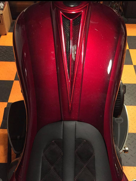 Harley Davidson Flh Bagger Stretched Dash Panels For 6 Gallon Fuel Tanks 2008-2022