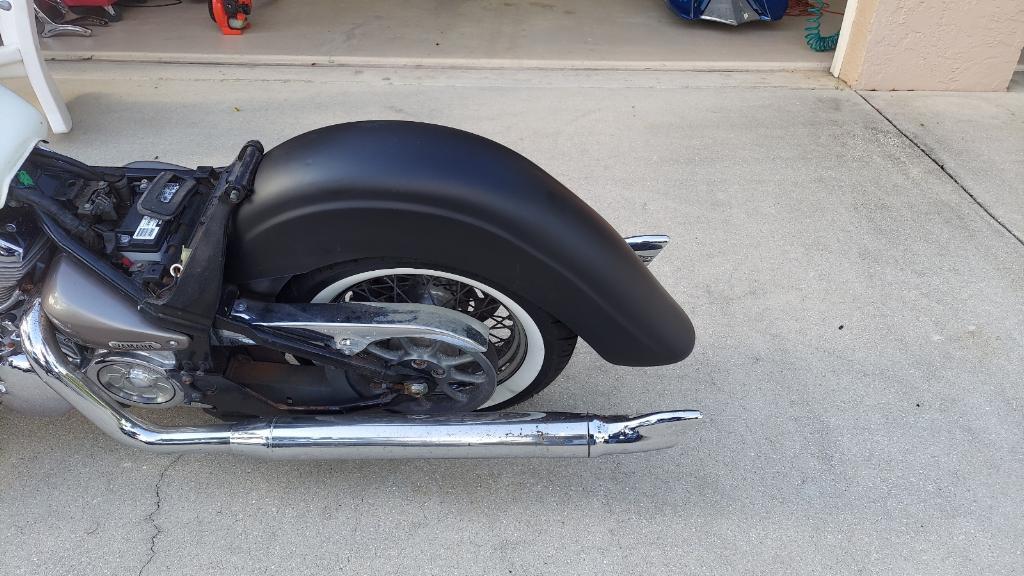Yamaha Road Star Motorcycle 6" Stretched Rear Fender