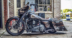 Harley Davidson Motorcycle Flh Touring Slope 6" Down 9" Back Saddlebags Bagger Kit